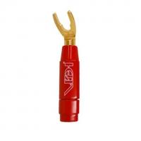 Van Den Hul BERRI Bus Connector with Spade 4,5 mm Red
