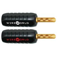Wire World (BANGCRP04) Gold Set Screw Banana 10ga ABS Shell